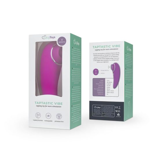 Easytoys Taptastic Vibe – nabíjecí, vodotěsný vibrační stimulátor klitorisu (růžový)
