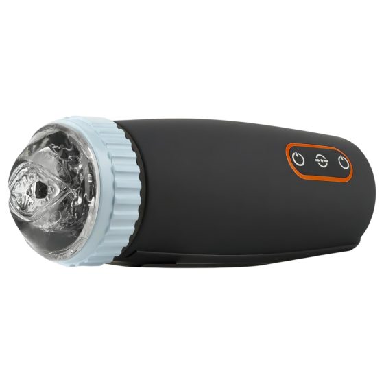 CRUIZR CM05 - automatický masturbační strojek - pohyblivý, sání - černá/modrá