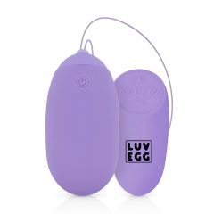   LUV EGG XL - vibrační vajíčko na dálkové ovládání - dobíjecí - fialové