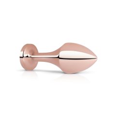 Rosy Gold Anální Kolík - černý kámen (rosegold)