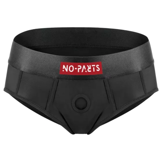 No-Parts Robin - strap-on kalhotky - černé - velikost L