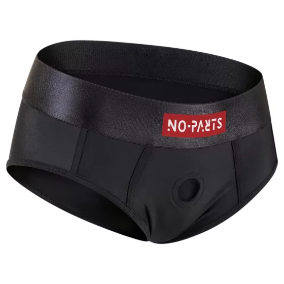 No-Parts Robin - strap-on kalhotky - černé - velikost L