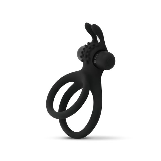 Easytoys Partner Kroužek - vibrační erekční a varlatový kroužek (černý)