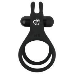 Easytoys - vibrační kroužek na penis a varlata - černý