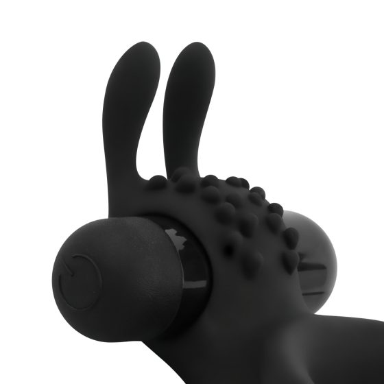 Easytoys Partner Kroužek - vibrační erekční a varlatový kroužek (černý)