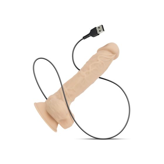 Real Fantasy Conrad – přísavkový vibrátor – 20 cm (přírodní)