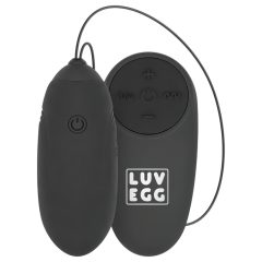   LUV EGG - vibrační vajíčko na dálkové ovládání - černé, dobíjecí