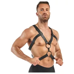 Bedroom Fantasies Rocco - černý postroj na tělo (S-XL)