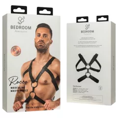 Bedroom Fantasies Rocco - černý postroj na tělo (S-XL)