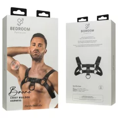 Bedroom Fantasies Bruno - černý postroj na tělo (S-XL)