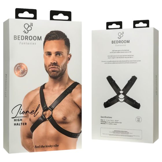 Ložnicové fantazie Lionel - černý top - velikosti S-XL