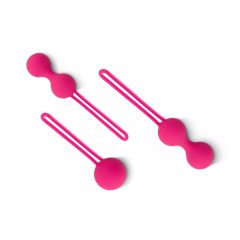   Easytoys LoveBalls - sada venušiných kuliček - 3 ks (růžová)