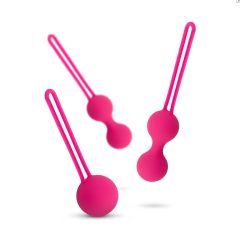   Easytoys LoveBalls - sada venušiných kuliček - 3 ks (růžová)