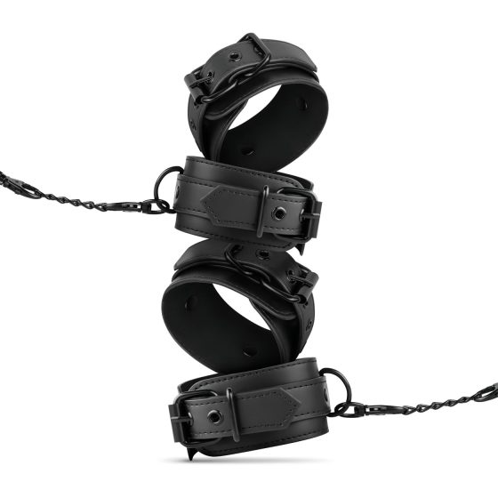 Ložnicové Fantazie - kompletní bondage sada - 4 díly (černá)