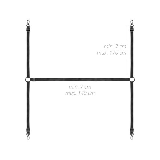 Bedroom Fantasies - poutací sada k posteli - černá