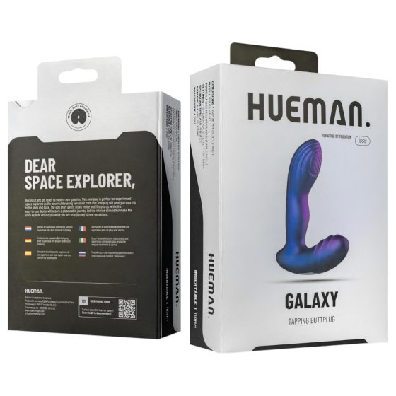 Hueman Galaxy - pulzující anální vibrátor (fialová)
