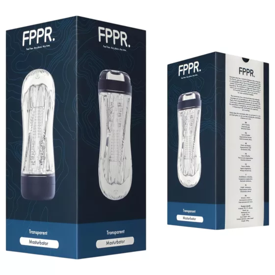 FPPR. - masturbátor pro muže - spirálový tvar - průhledný