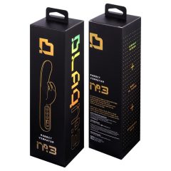   BLAQ - digitální, králičí vibrátor s klitorálním ramenem (černý)