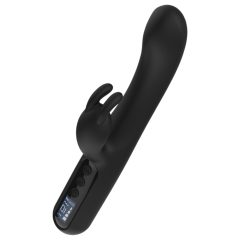   BLAQ - digitální, králičí vibrátor s klitorálním ramenem (černý)