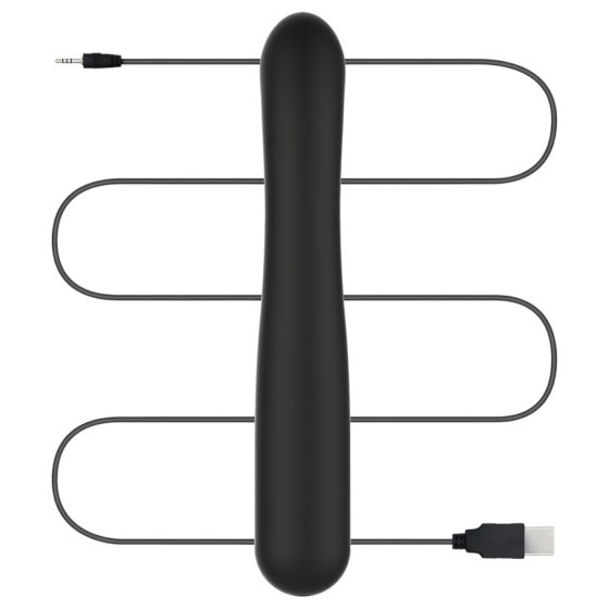 BLAQ - digitální, králičí vibrátor s klitorálním ramenem (černý)