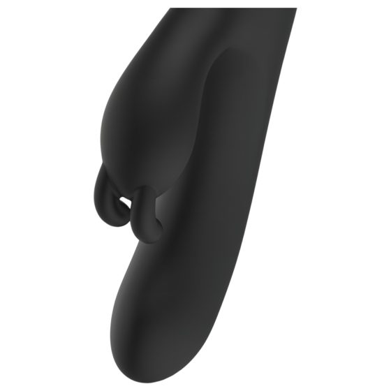 BLAQ - digitální, králičí vibrátor s klitorálním ramenem (černý)