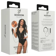 Bedroom Fantasies - obojek s vodítkem (černý)