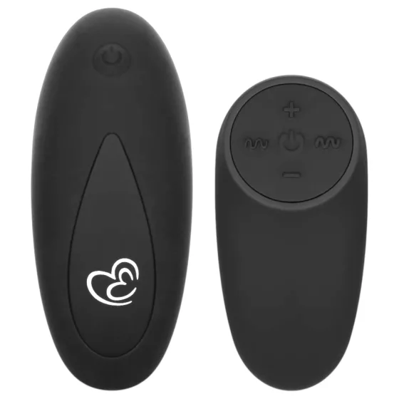 Easytoys Anal Collection - anální vibrátor s dálkovým ovládáním - černý