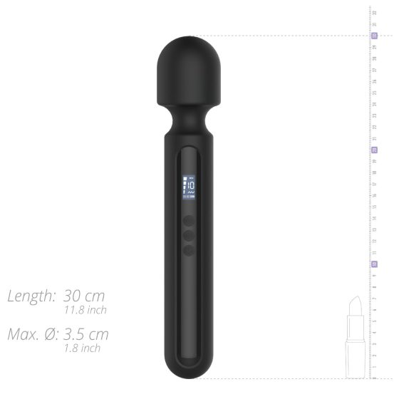 BLAQ - velký digitální masážní vibrátor (černý)