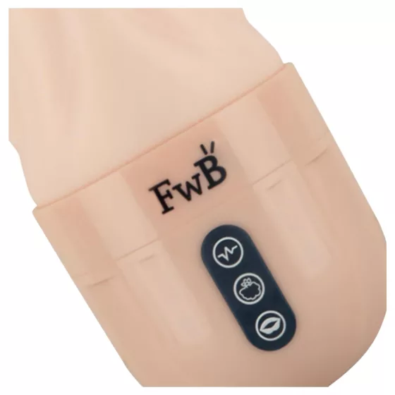 FWB - umělá vagína - realistická, vibrační, sání - tělová barva