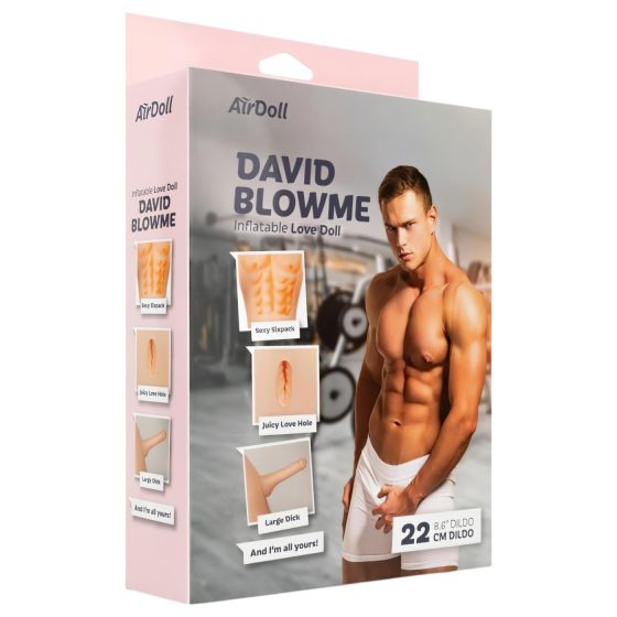 AirDoll David Blowme - nafukovací muž - realistický - tělová