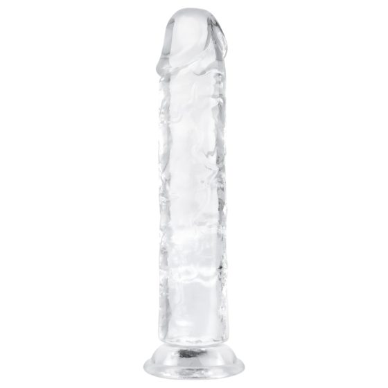 EasyToys - gelové dildo - 18 cm (průhledné)