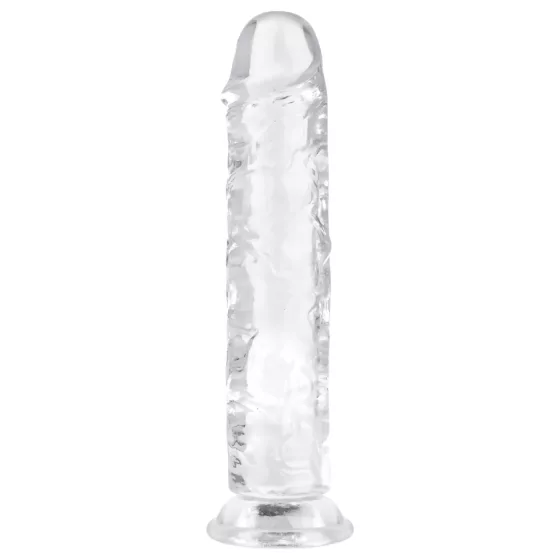 EasyToys - gelový dildo - 18 cm - transparentní
