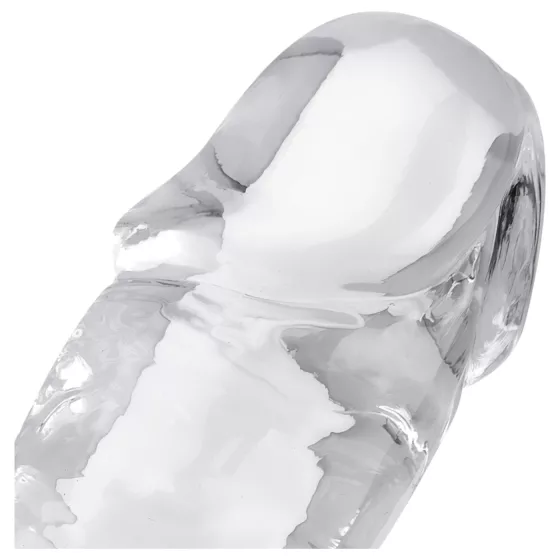 EasyToys - gelový dildo - 18 cm - transparentní