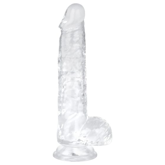EasyToys - dildo s varlaty - 13,5 cm (průhledný)