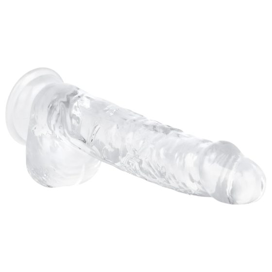 EasyToys - dildo s varlaty - 13,5 cm (průhledný)