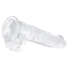 EasyToys - dildo s varlaty - 13,5 cm (průhledný)