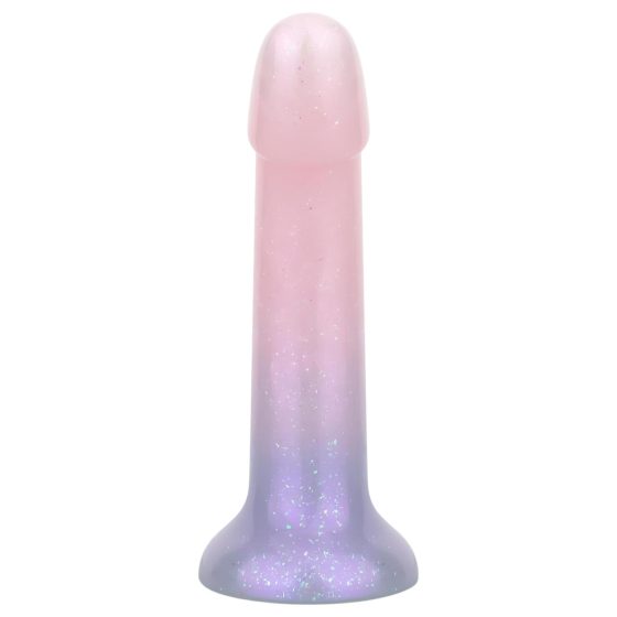 EasyToys Mermaid - třpytivý dildo - 15 cm (růžový)