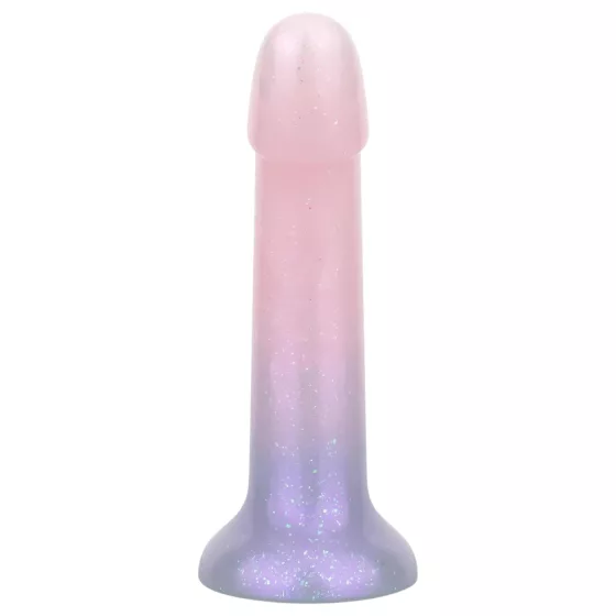 EasyToys Mermaid - třpytivý dildo - 15 cm (růžové)