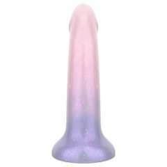 EasyToys Mermaid - třpytivý dildo - 15 cm (růžový)