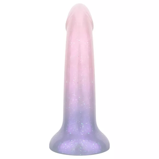 EasyToys Mermaid - třpytivý dildo - 15 cm (růžové)