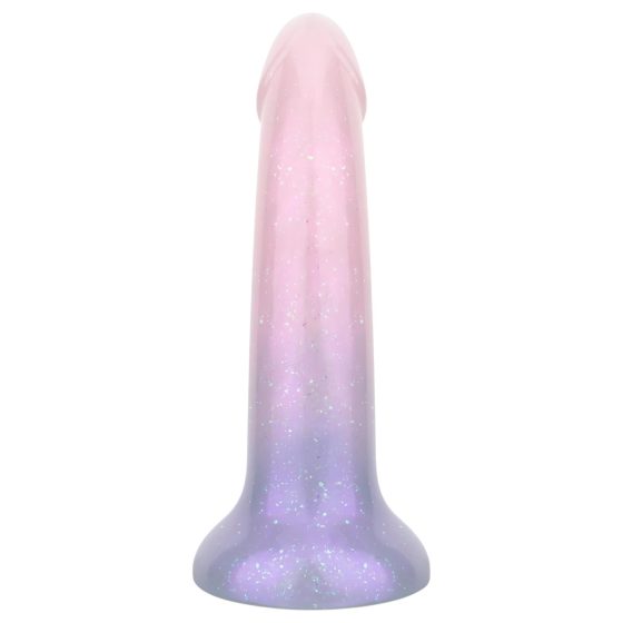 EasyToys Mermaid - třpytivý dildo - 19cm (růžový)