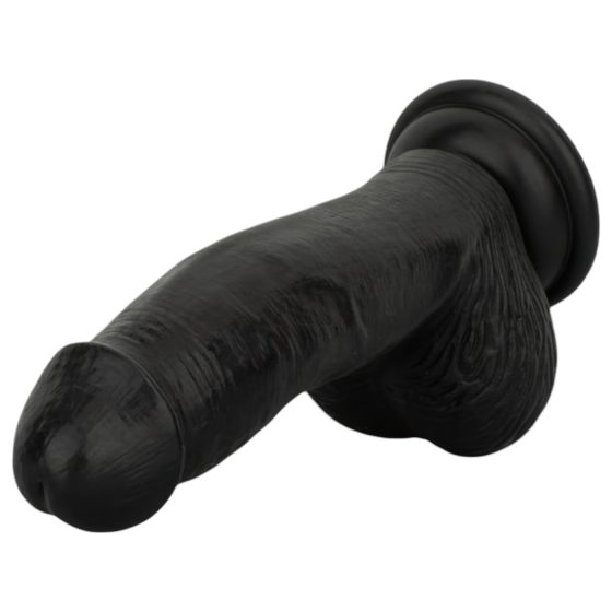 Easytoys - Realistické dildo s varlaty - 12 cm (černé)
