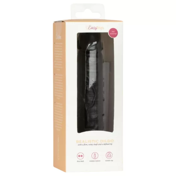 Easytoys - realistický dildo - 12 cm - černé