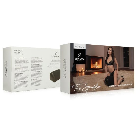 Ložnicové Fantazie - nafukovací erotický polštář s držákem vibrátoru (černý)