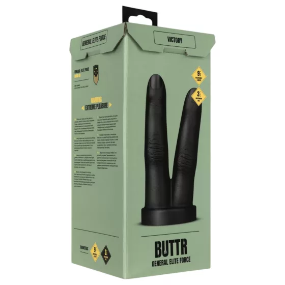 BUTTR - anální dildo dvojité prsty - černé