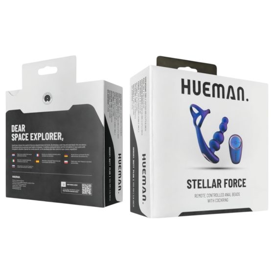 Hueman Stellar Force - anální vibrátor a erekční kroužek (fialová)