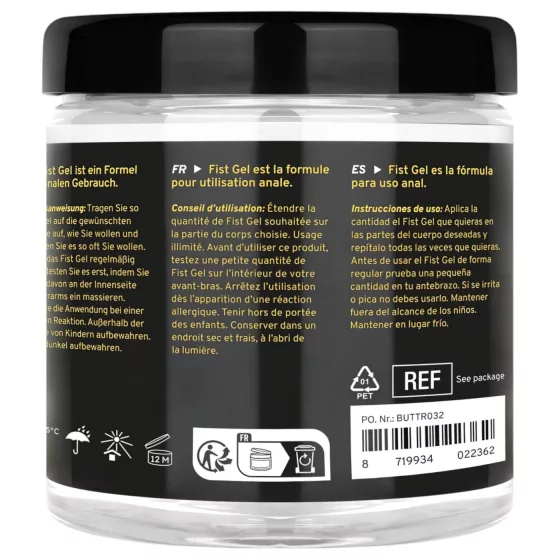 BUTTR - fisting gel - nelepivý - 500 ml