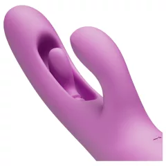   Good Vibes Only - vibrátor s páčkovým klitorálním stimulátorem s pohyblivým prstem (fialový)
