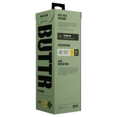 BUTTR Aftershock - obří anální plug (černý) - 23 cm