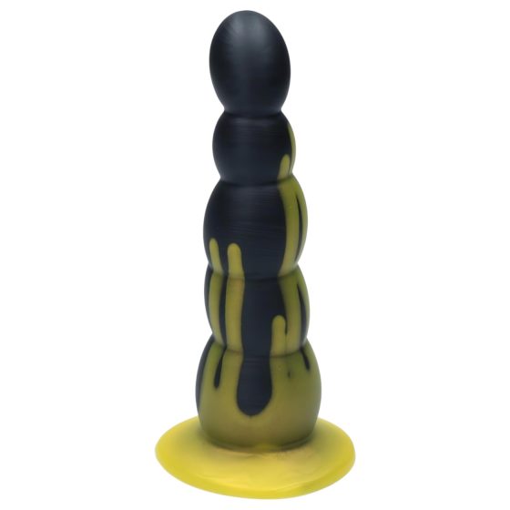 Ylva & Dite Circe - přísavný anální dildo (černo-žlutý)